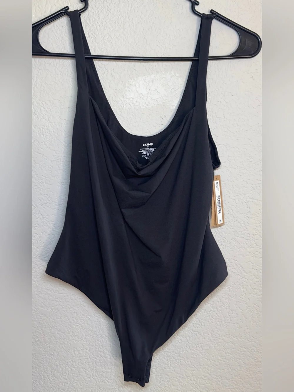 Skims Black Sleeveless Bodysuit